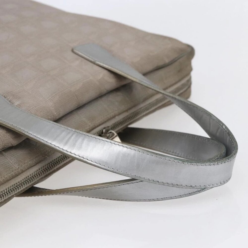 CHANEL New Travel Line Tote Bag Nylon Silver - Picture 8 of 16